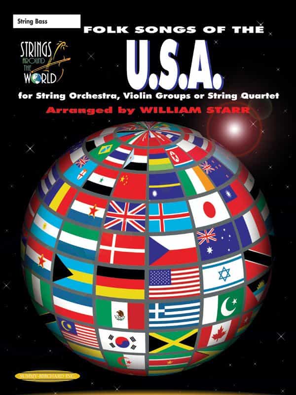 Strings Around The World: Folk Songs Of The U.S.A. Book