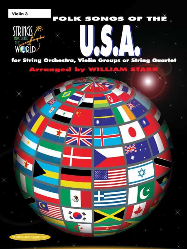 Strings Around The World: Folk Songs Of The U.S.A. Book