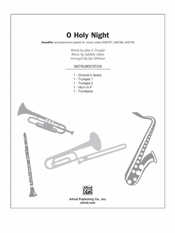 O Holy Night French Carol Instrumental Parts