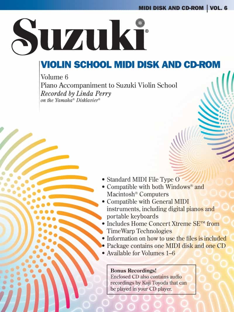 Suzuki Violin School, Volume 6 Midi Disk & Cd-Rom