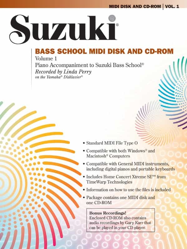Suzuki Bass School, Volume 1 Midi Disk & Cd-Rom