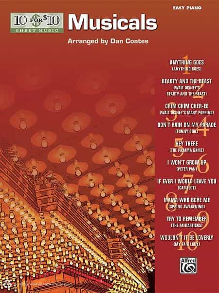 10 For 10 Sheet Music: Musicals Book