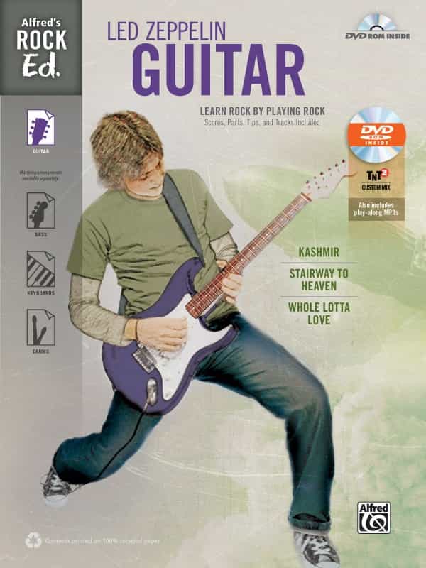 Alfred's Rock Ed.: Led Zeppelin Guitar Learn Rock By Playing Rock: Scores, Parts, Tips, And Tracks Included Book & Dvd-Rom