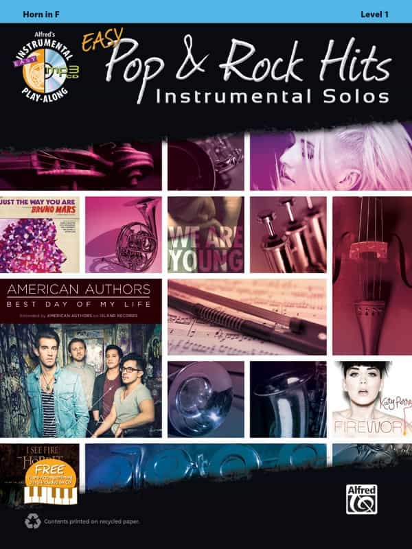 Easy Pop & Rock Hits Instrumental Solos Book & Cd