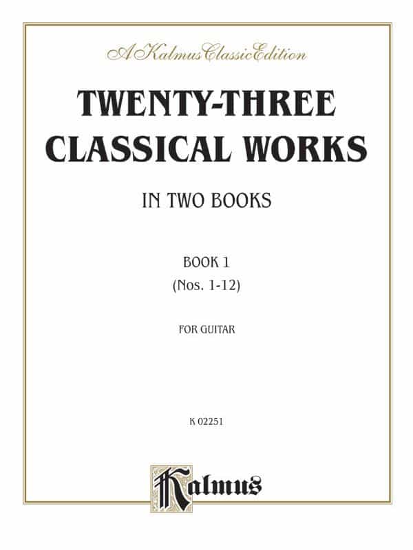 Twenty-Three Classical Works For Two Guitars, Book 1 Book