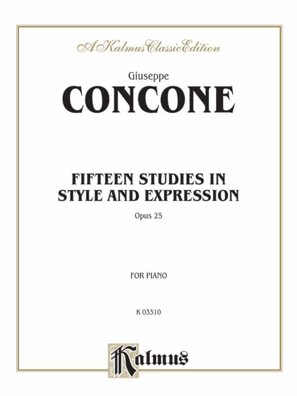 Fifteen Studies In Style And Expression, Opus 25 Book