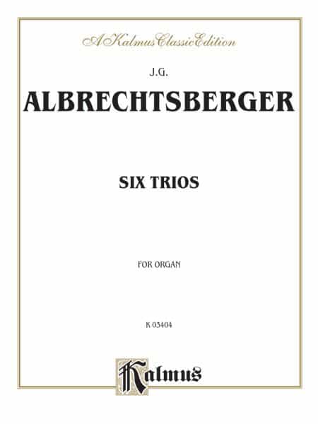 Six Trios For Organ Book