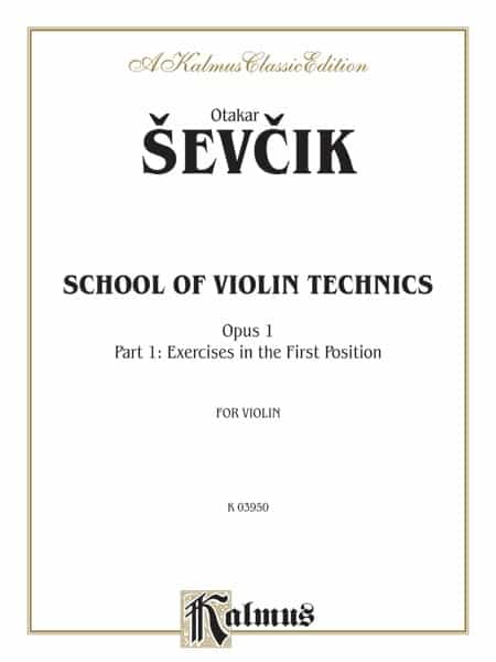 School Of Violin Technics, Opus 1, Volume I Book