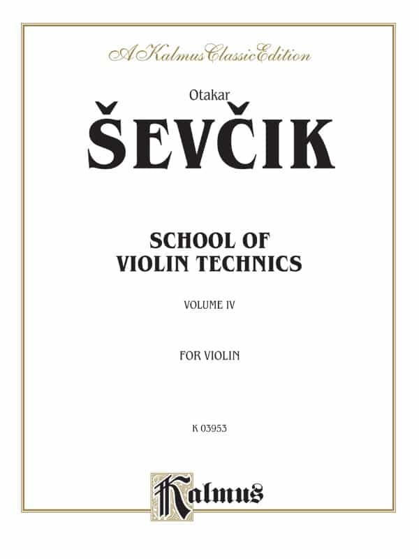 School Of Violin Technics, Opus 1, Volume Iv Book
