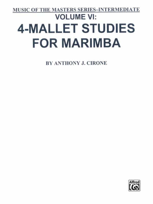 Music Of The Masters, Volume Vi: 4-Mallet Studies For Marimba Book