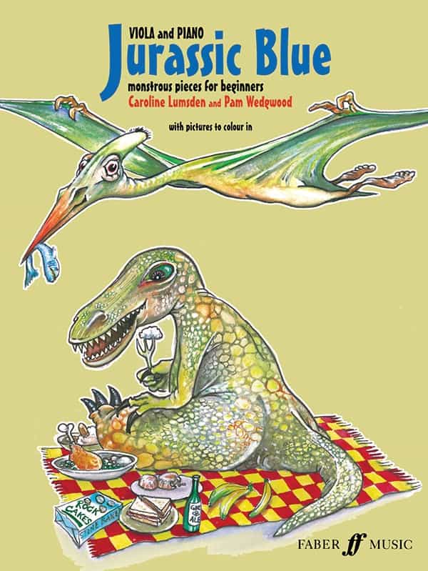 Jurassic Blue For Viola Monstrous Pieces For Beginners Book