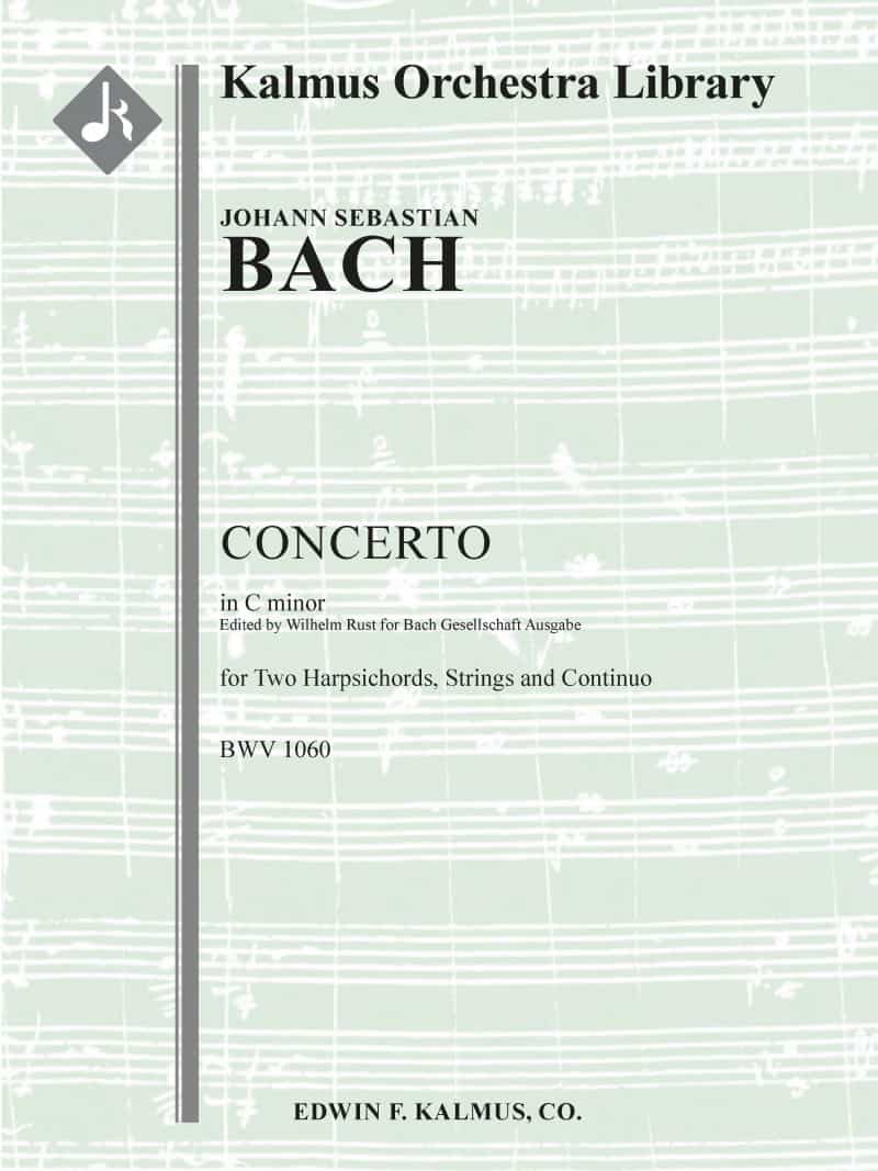 Concerto For Two Harpsichords In C Minor, Bwv 1060 [Composer's Arrangement Of A Lost Concerto For Violin And Oboe] Keyboard 1
