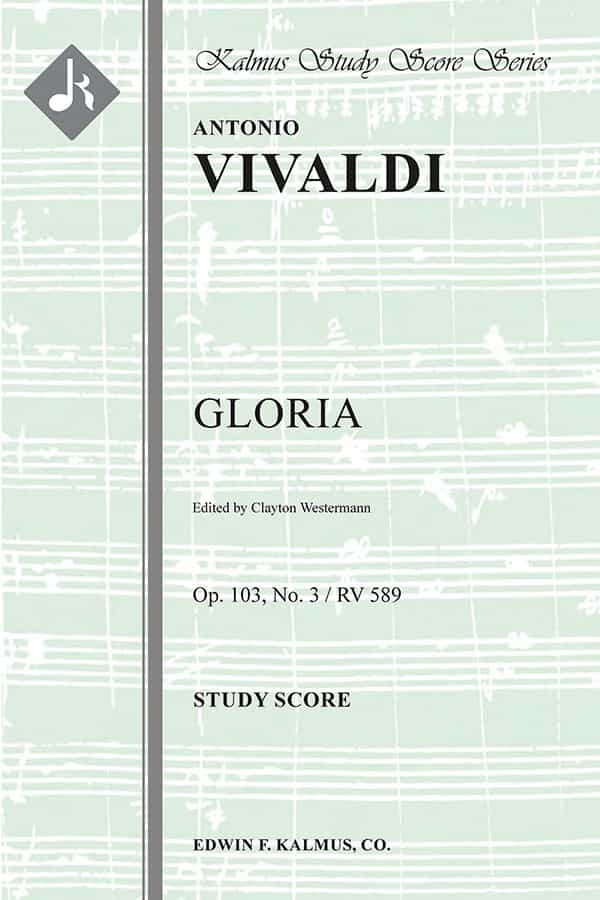 Gloria In D, Op. 103 No. 3/ Rv 589 Study Score