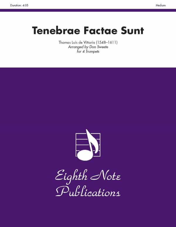 Tenebrae Factae Sunt Score & Parts