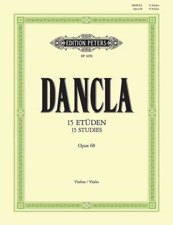 15 Studies Op. 68 For Violin With 2Nd Violin Accompaniment Performing Score Book