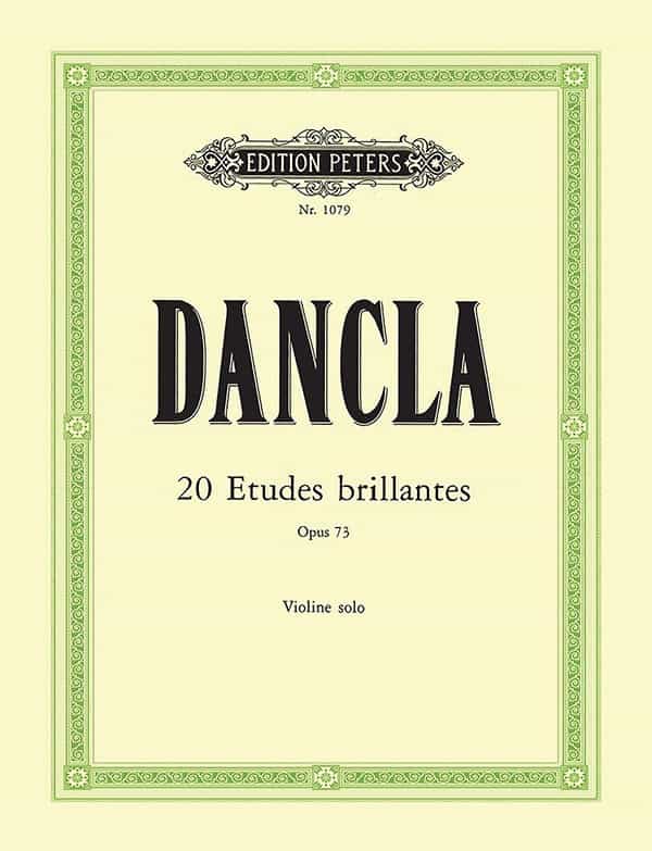 20 éTudes Brillantes Op. 73 For Violin Book
