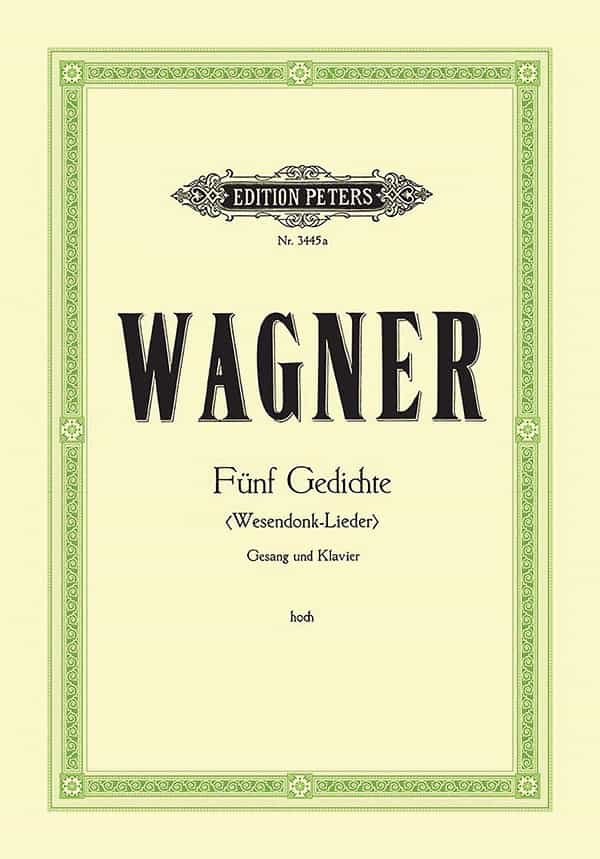 Wesendonck-Lieder: 5 Songs For Female Voice And Piano (High Voice) Ger/Eng Book