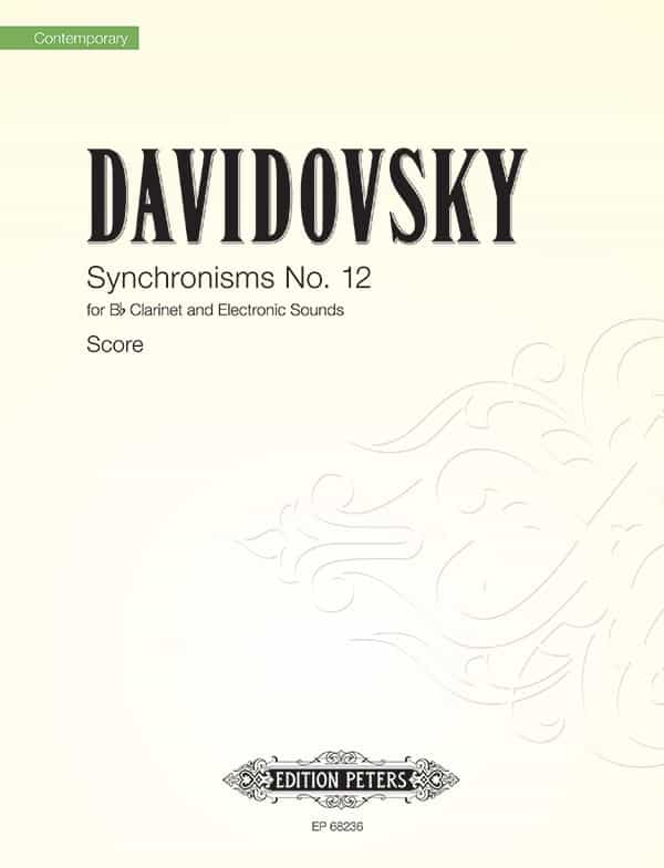 Synchronisms No. 12 For Bb Clarinet And Electronic Sounds Book