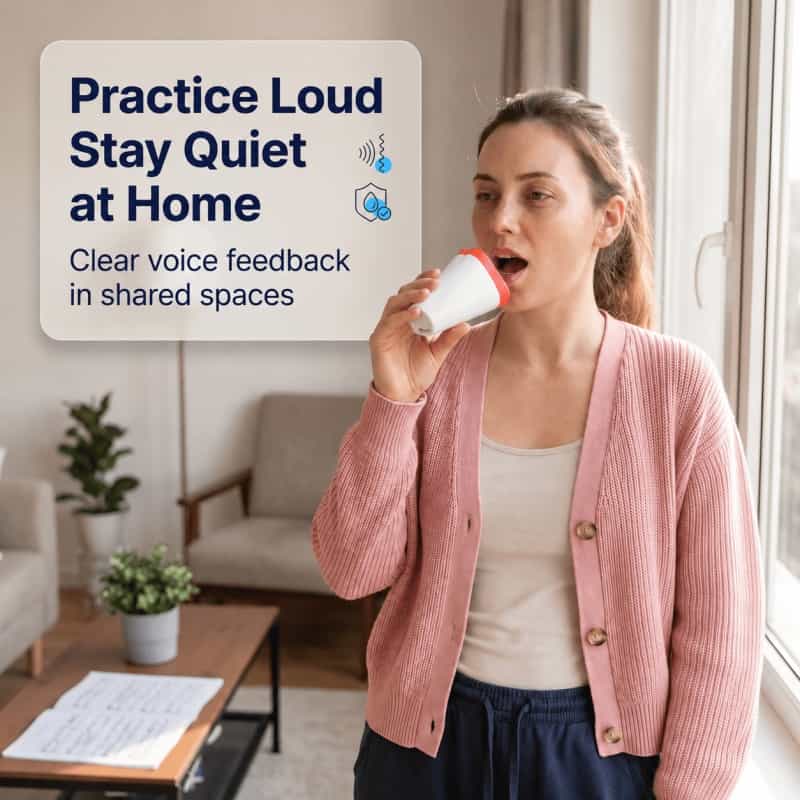 Sing, Scream, Practice Anywhere — Portable Vocal Dampener Mask (Kk1464)