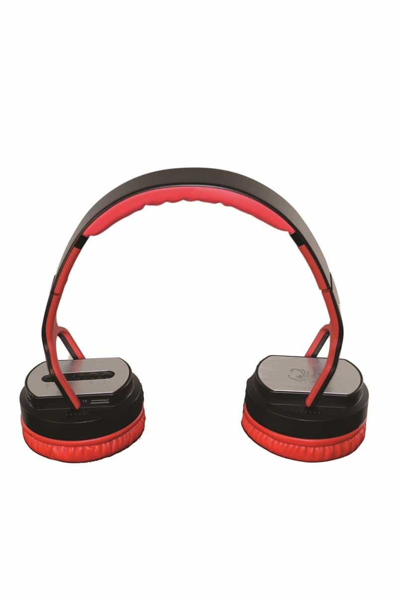 Twist-Out Wireless ​Bluetooth Stereo Speaker & Headphones Red