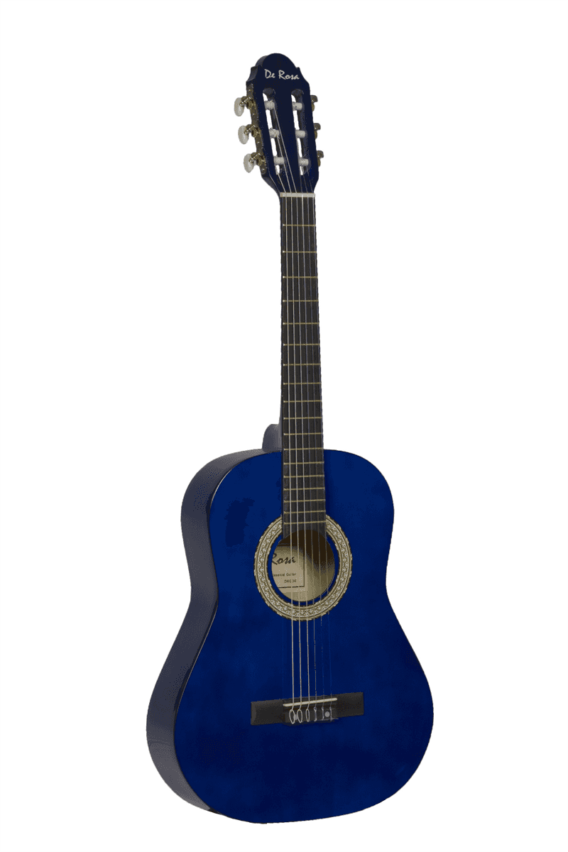 De Rosa Kids Classical Guitar Outfit Blue