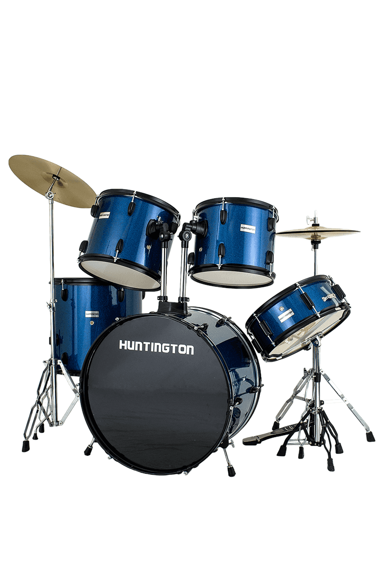 Huntington 5 Piece Drum Kit Sparkle Blue