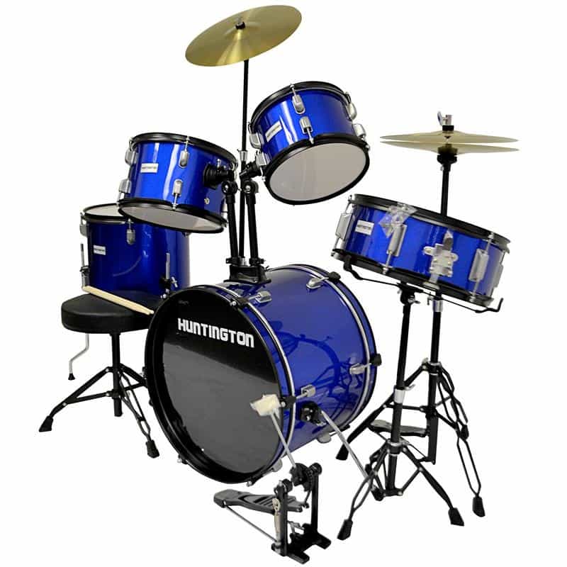 Huntington 5 Piece Drum Kit Fusion Size Blue