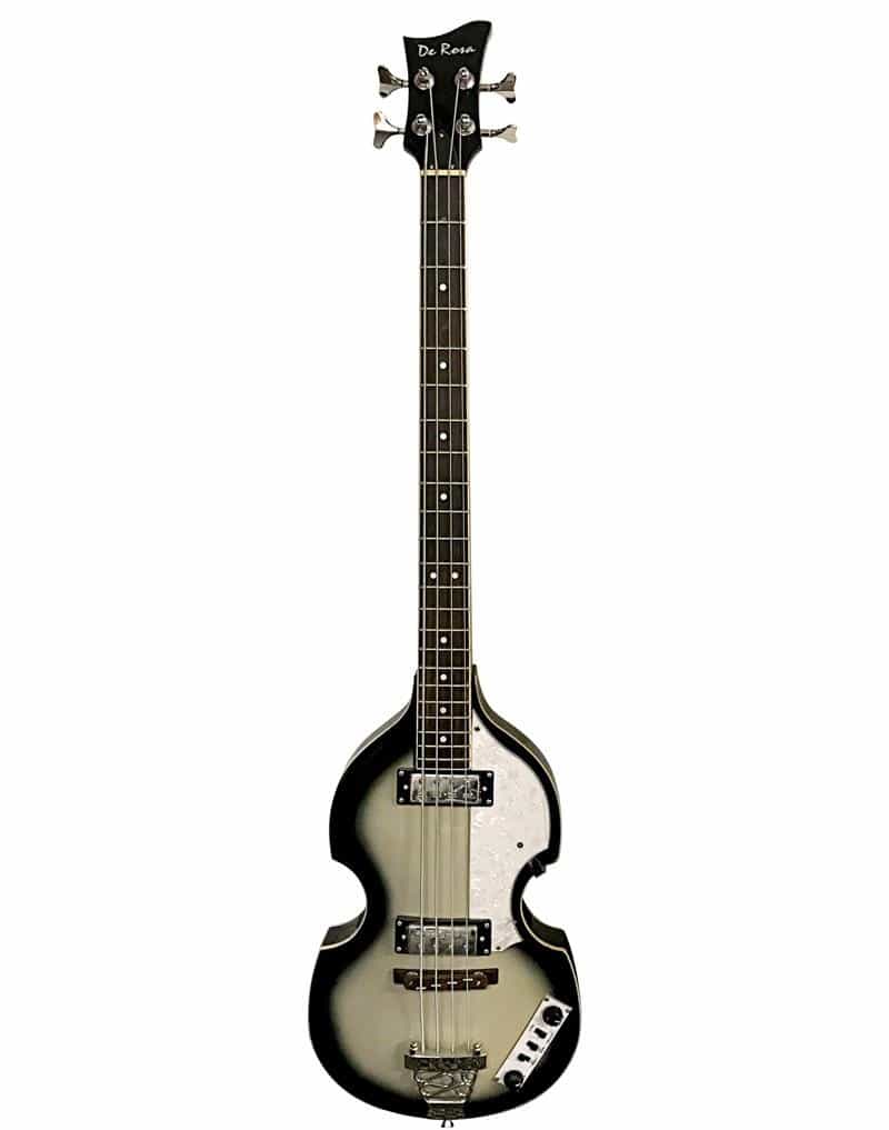 De Rosa Hollow Body Electric Violin Bass Guitar-Slb