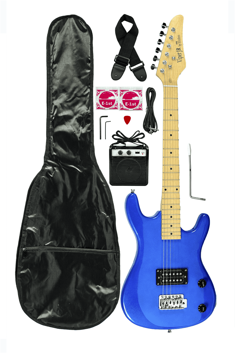 Viper Junior Electric Guitar Combo Metallic Blue