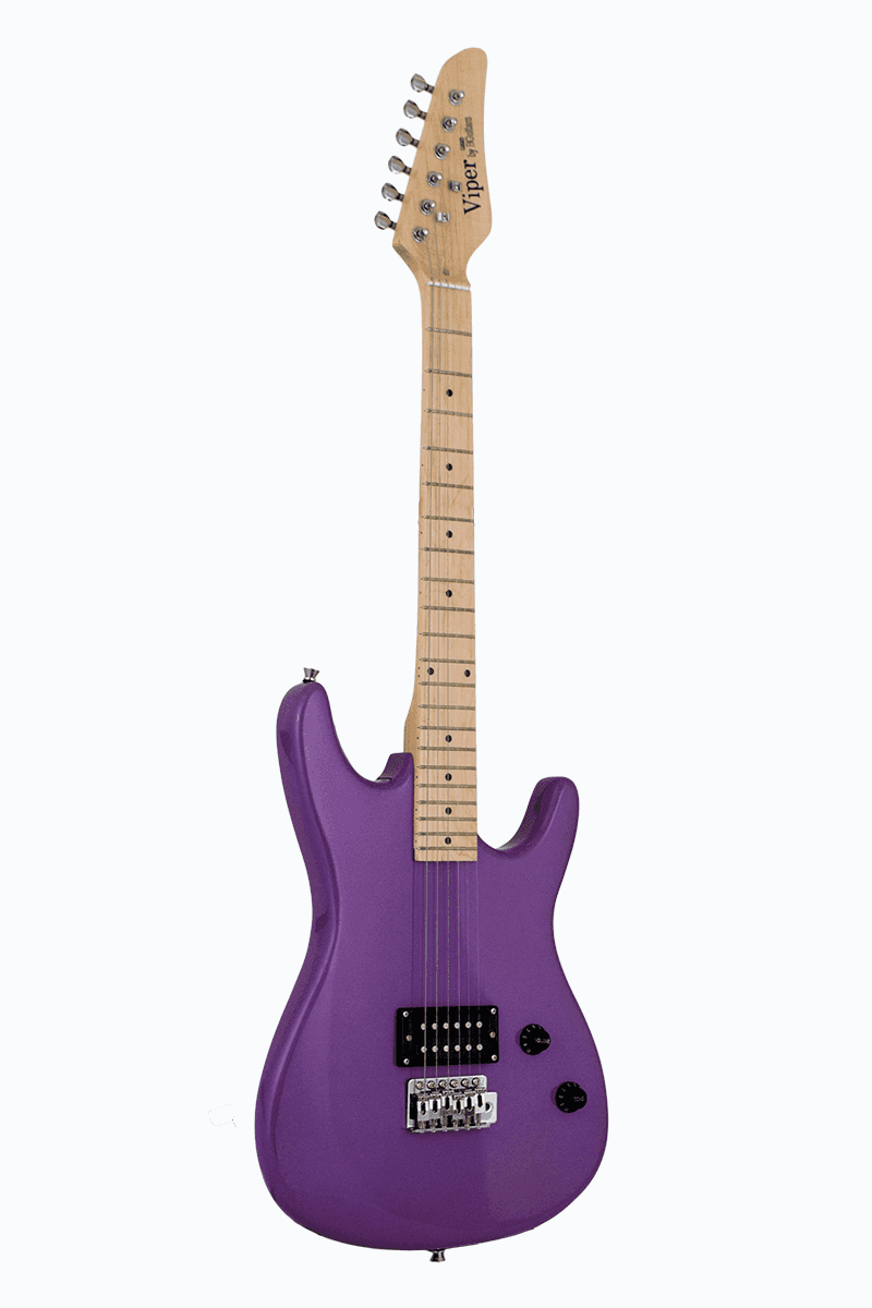 Viper Solid Body Electric Guitar Sparkle Purple