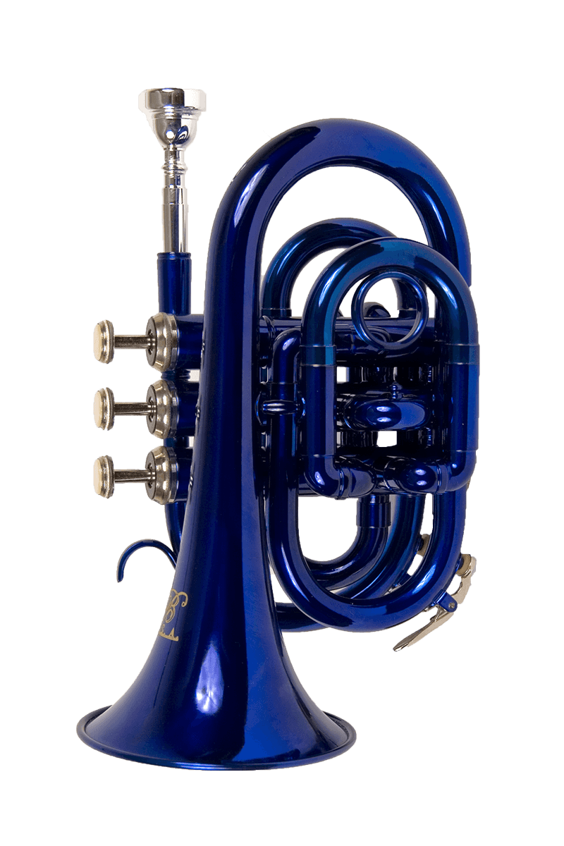 B - U.S.A. Pocket Trumpet Blue