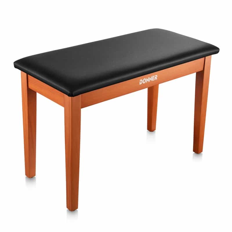 Donner Duet Piano Bench Stool With Storage Wooden