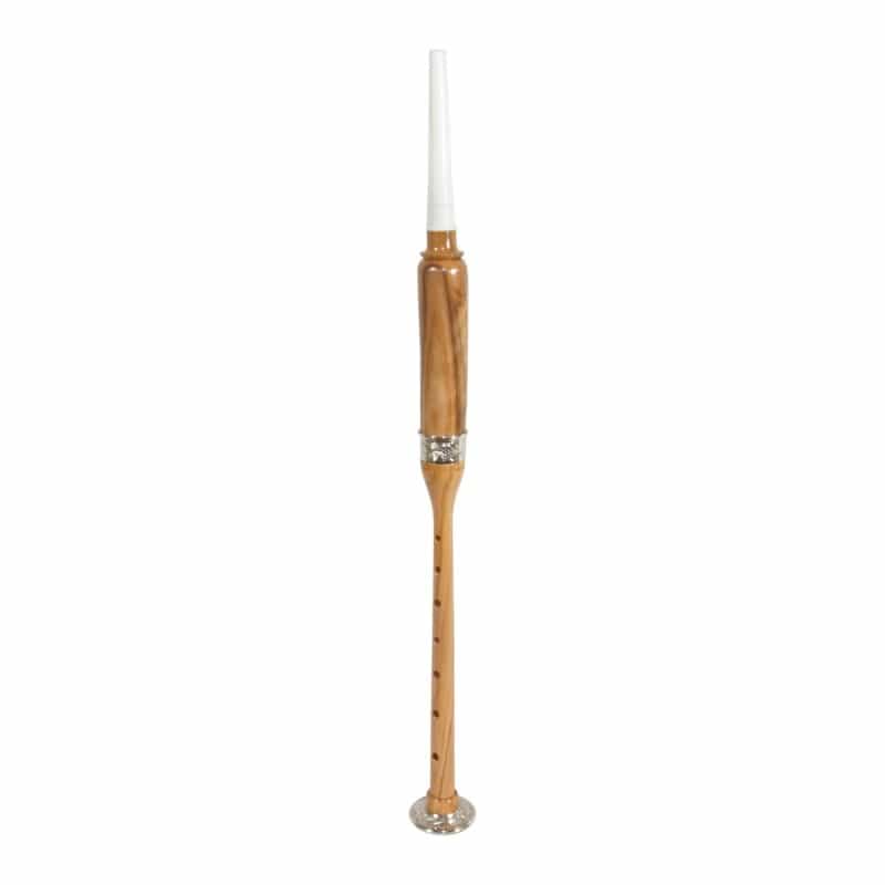 Roosebeck Satinwood Practice Chanter Nickel Plated Ferrule & Sole 19-Inch