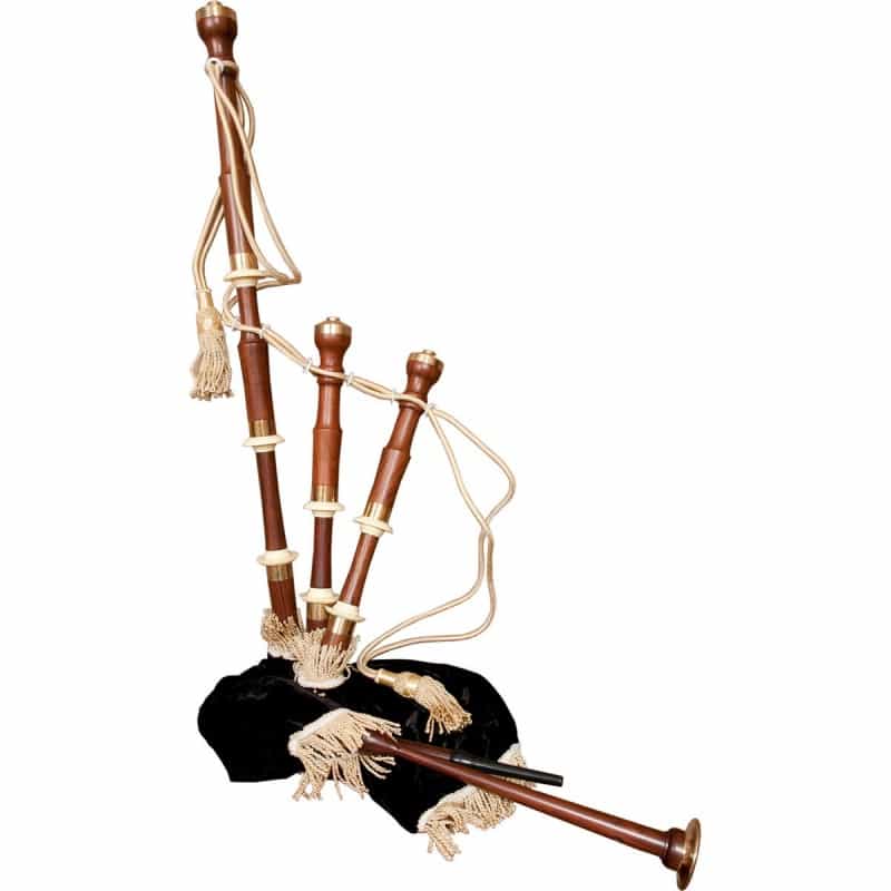 Roosebeck Full Size Sheesham Chalice Style Bagpipe With Black Cover