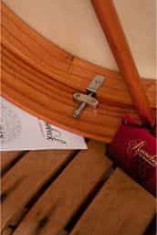 Roosebeck Tunable Red Cedar Bodhran Cross-Bar Double-Layer Natural Head 18-By-3.5-Inch