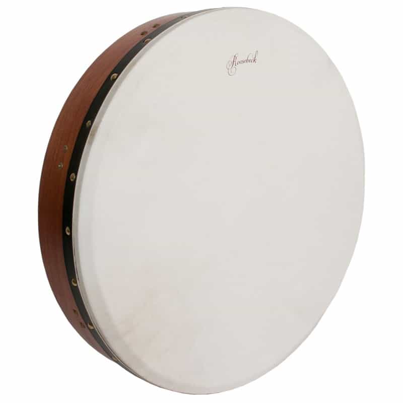 Roosebeck Tunable Red Cedar Bodhran Cross-Bar Soft Natural Head 18-By-3.5-Inch