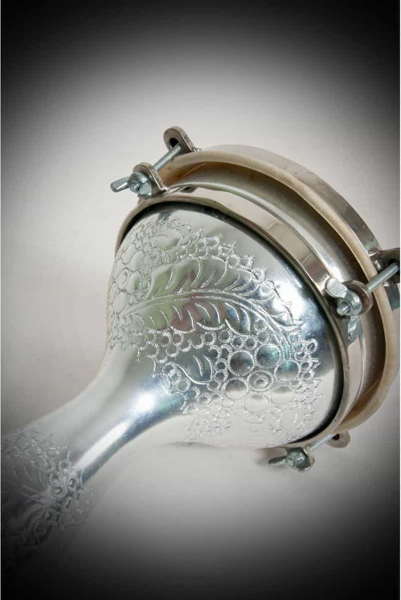 Mid-East Tunable Aluminum Finger Doumbek 5-By-8-Inch