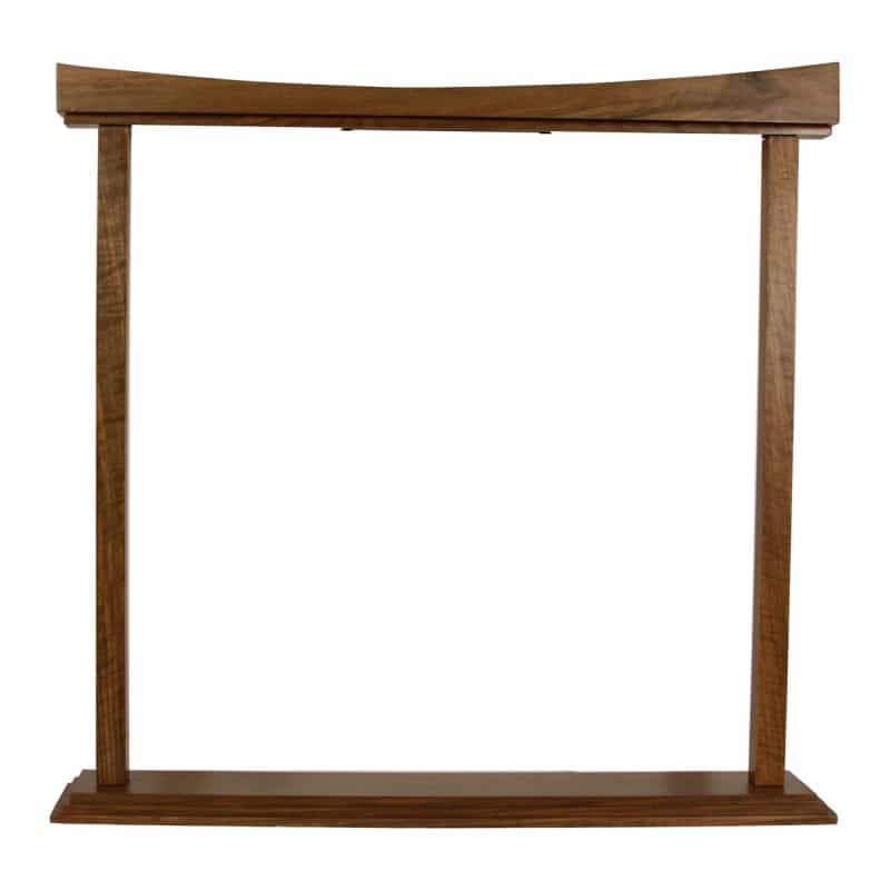 Dobani Curved Gong Stand 22-Inch - Walnut
