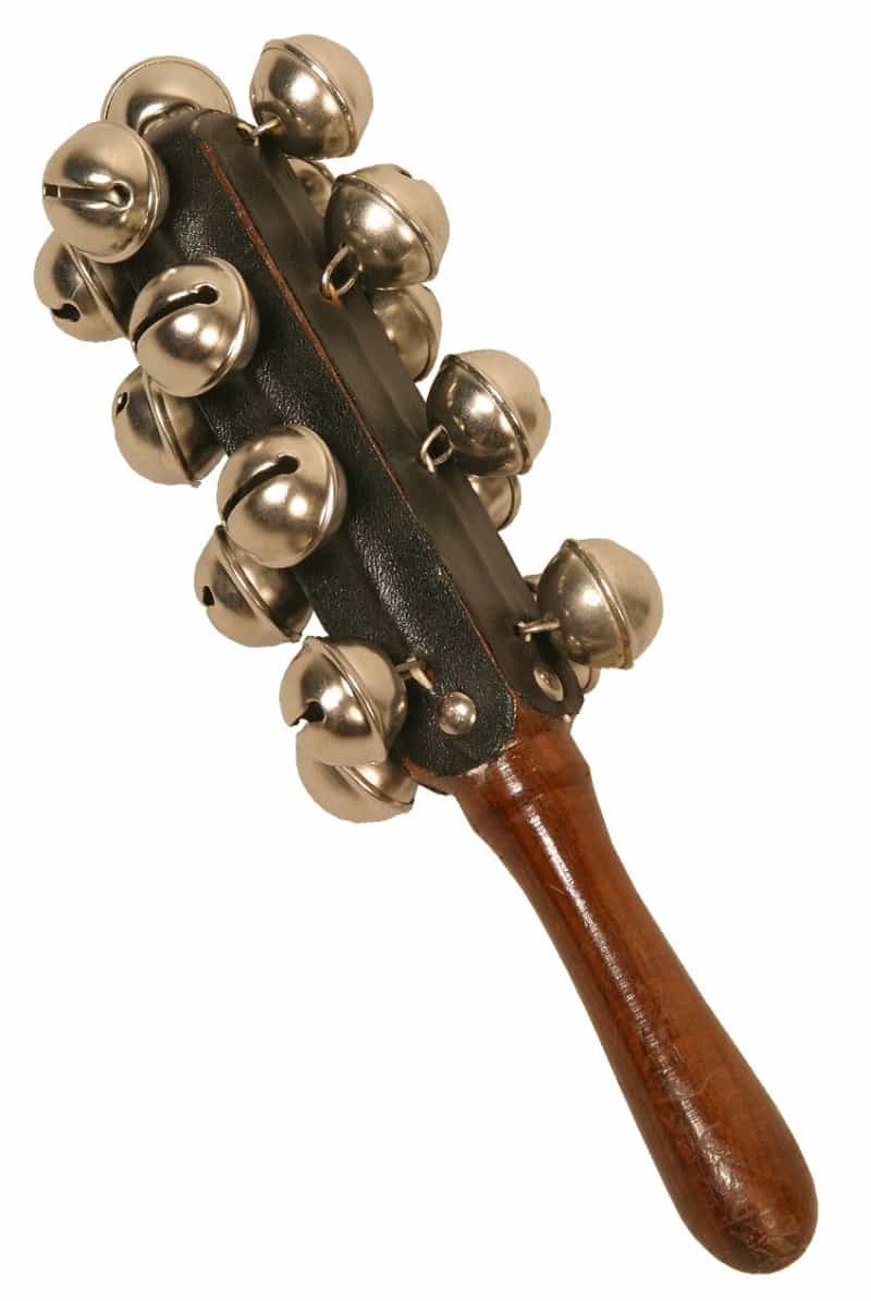 Dobani Hand Sleigh Bells On Wooden Handle