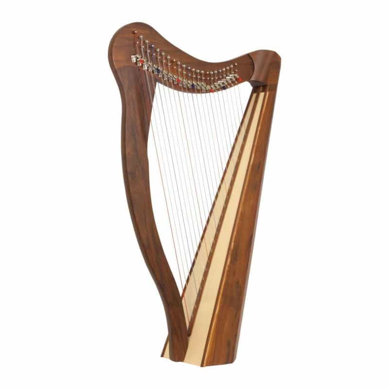 Roosebeck Heather Harp 22-String, Sheesham 5-Panel, Chelby Levers