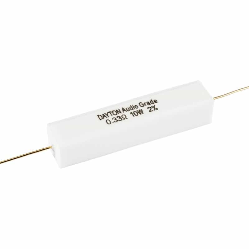Dayton Audio Dnr-0.33 0.33 Ohm 10W Precision Audio Grade Resistor