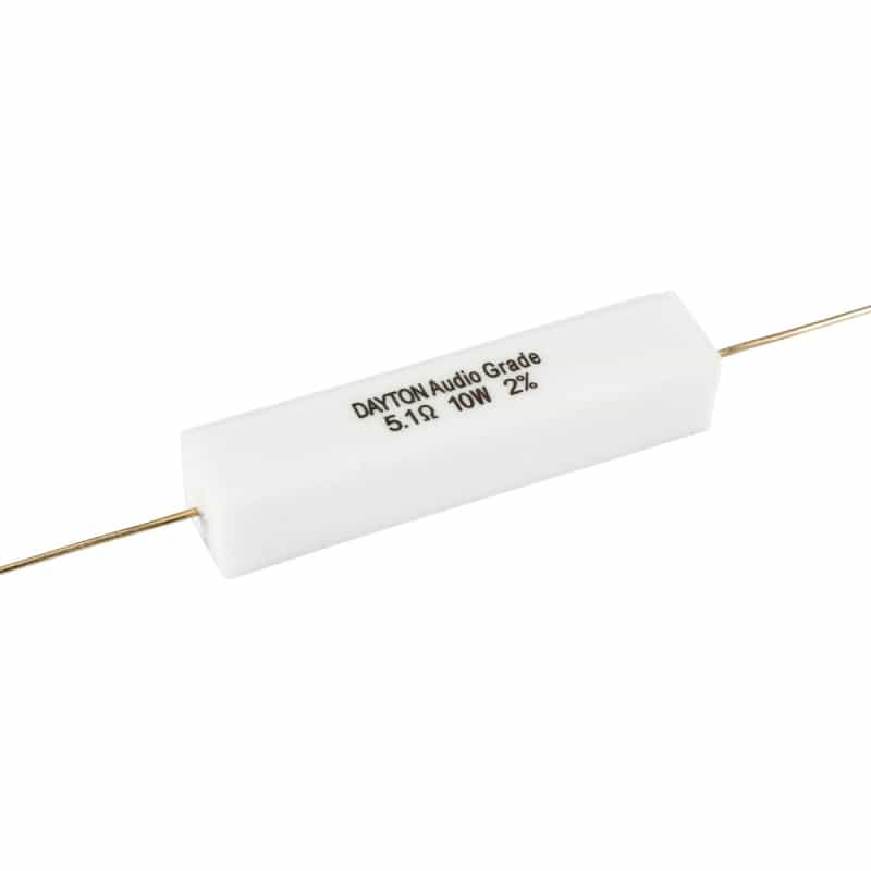 Dayton Audio Dnr-5.1 5.1 Ohm 10W Precision Audio Grade Resistor