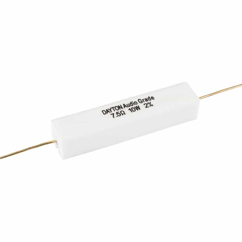 Dayton Audio Dnr-7.5 7.5 Ohm 10W Precision Audio Grade Resistor
