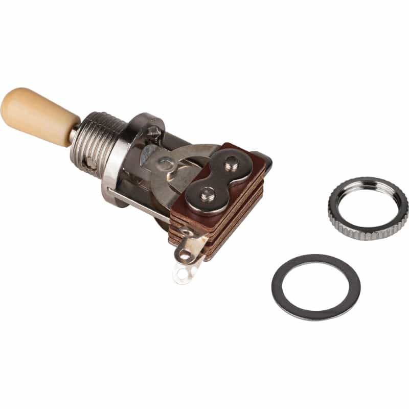 3-Way Toggle Switch Replacement For Les Paul Style Two Pickup Guitars - Cream Tip
