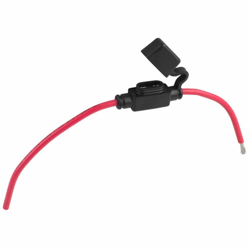 In-Line Mini Blade Atm Fuse Holder With 12 Awg Wire Leads