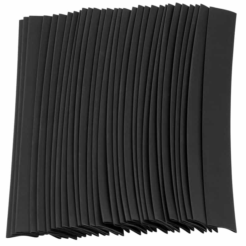 Audtek 30 Pack 10Mm Black Heat Shrink