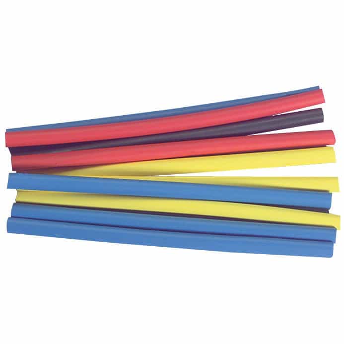 24Mm Heat Shrink 3:1 Black 6" X 2 Pcs