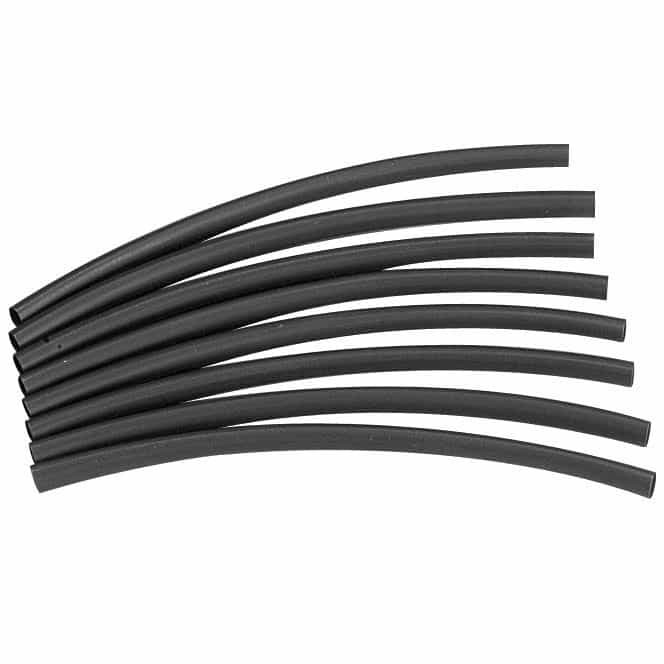 12Mm Heat Shrink 3:1 W/Adhesive Black 6" X 4 Pcs