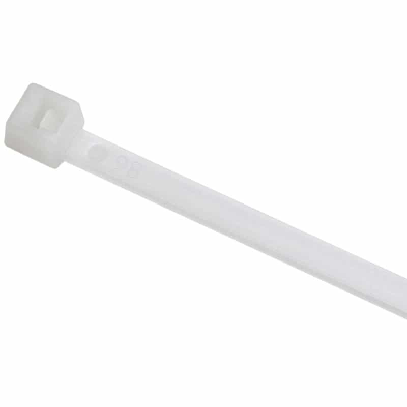Cable Wire Zip Tie 8-1/2" Natural 100 Pcs. Made In Usa