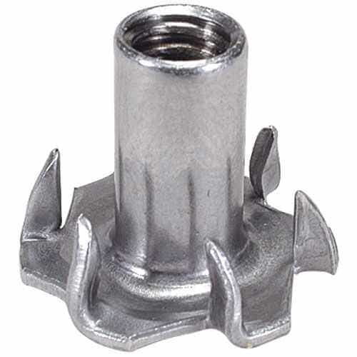 1/4"-20 Deluxe 6-Prong T-Nuts 50 Pcs